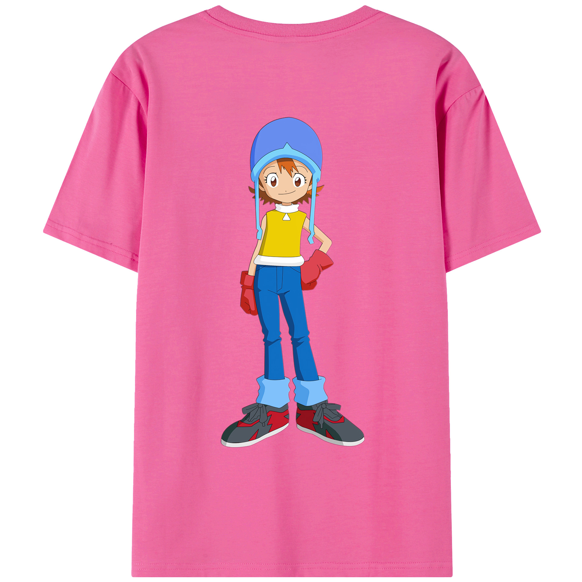 （画像用） Digimon デジタルモンスター/デジモン レディース半袖Tシャツ(バックプリント)